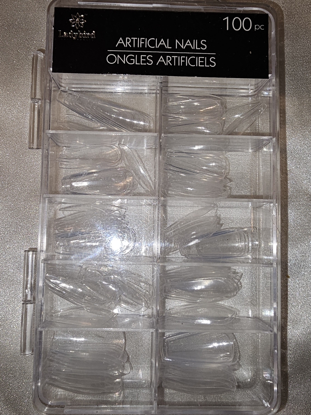 Clear Artificial Nails - 100pc Reusable Set
